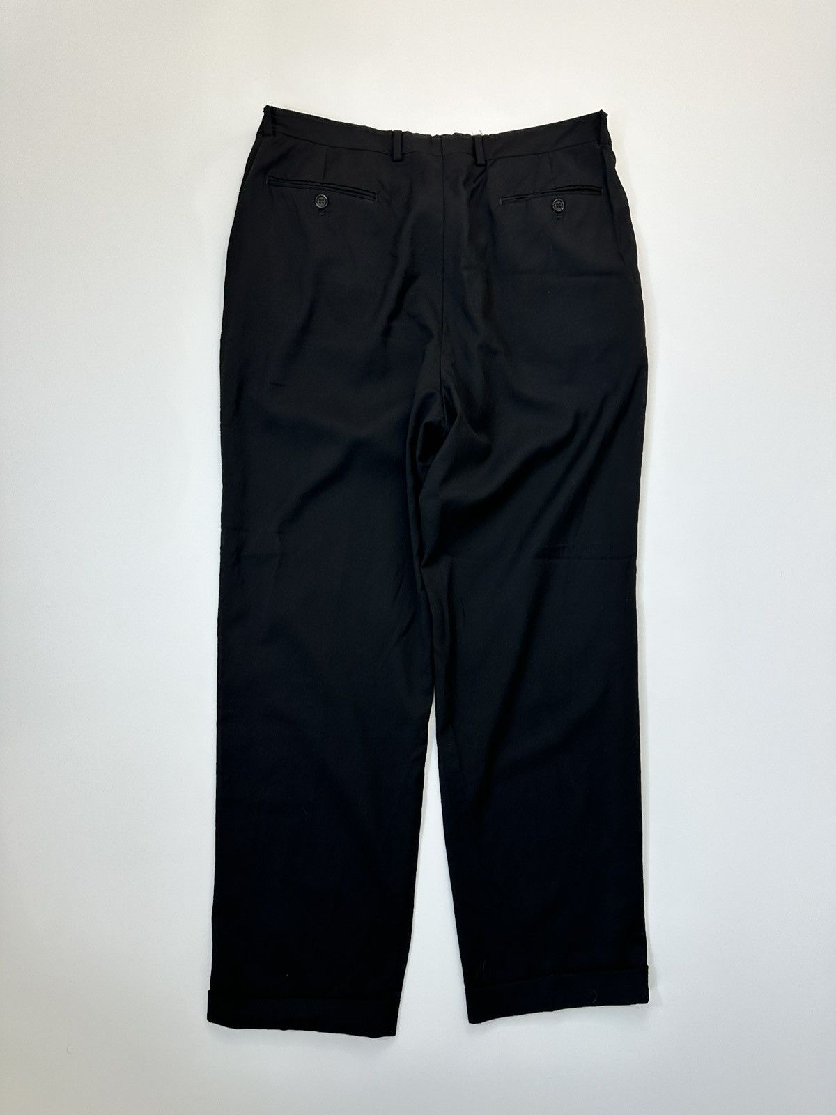 Valentino Vintage Valentino Casual Wool Pants Men's Black Size US 35 - 2 Thumbnail