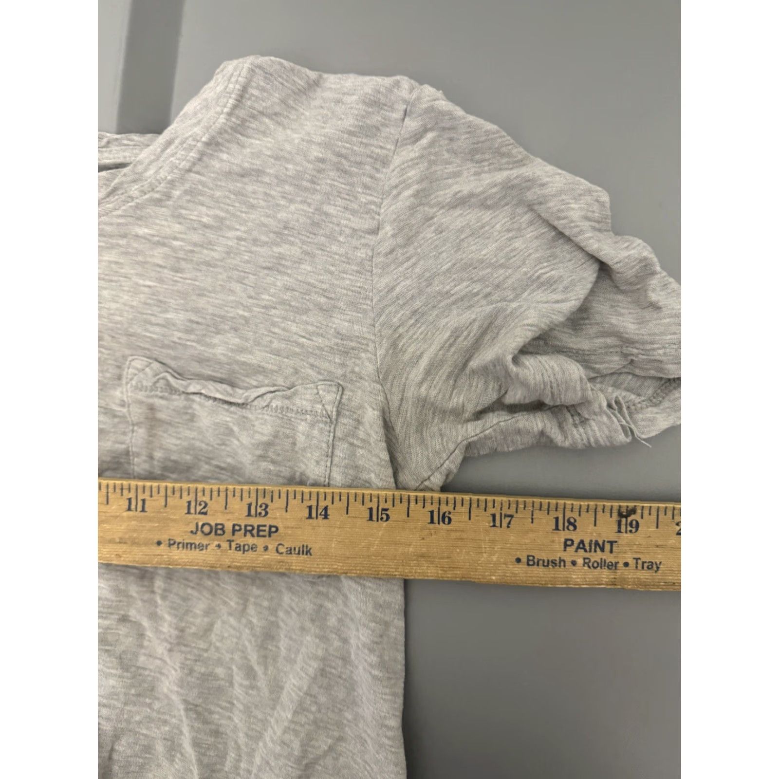 Gap GAP Womens Round Neck T-Shirt XS Gray Pocket Solid Size XS / US 0-2 / IT 36-38 - 5 Thumbnail