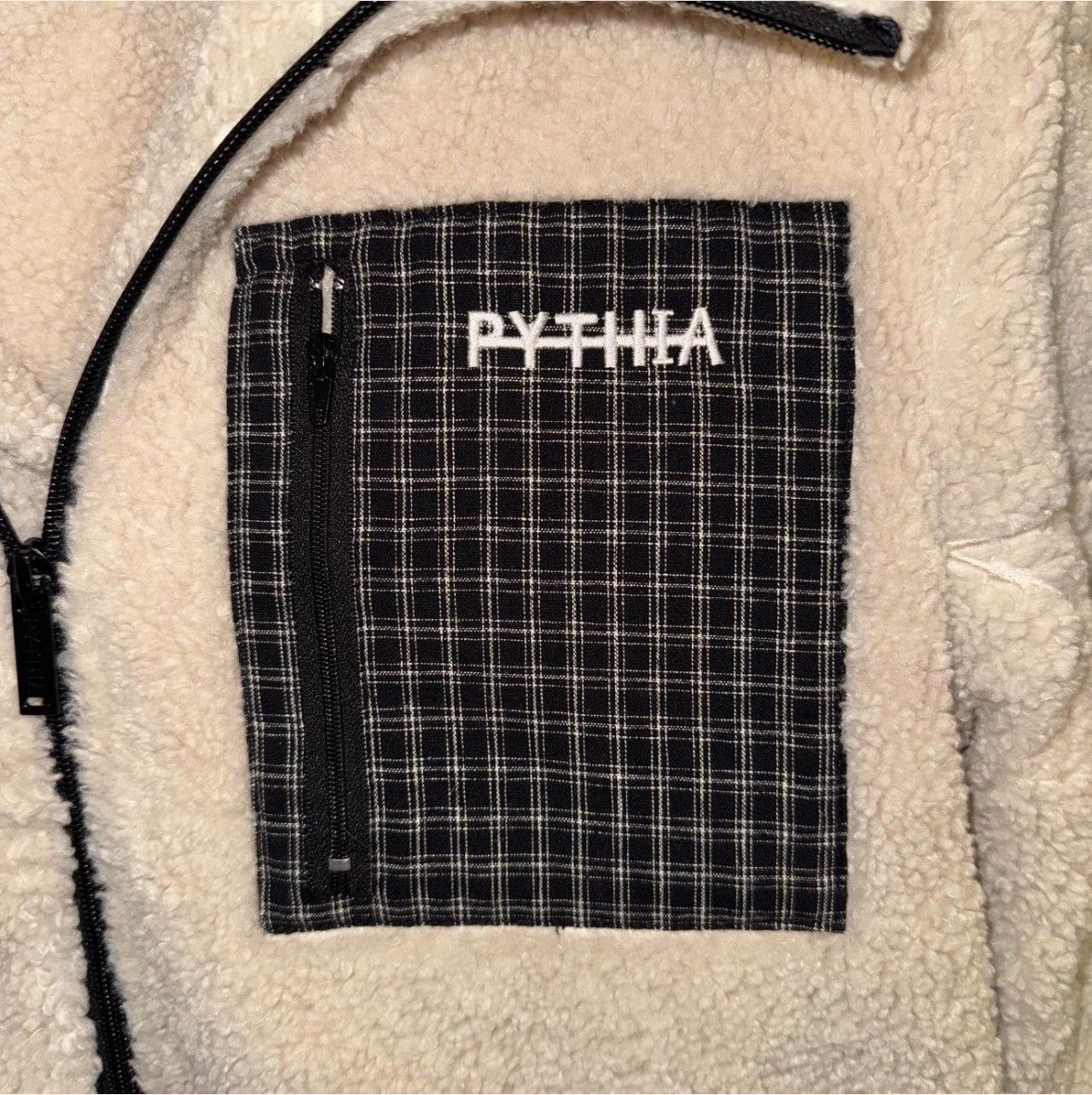 Pythia Pythia Cream Colored Fleece Jacket Size US L / EU 52-54 / 3 - 2 Thumbnail
