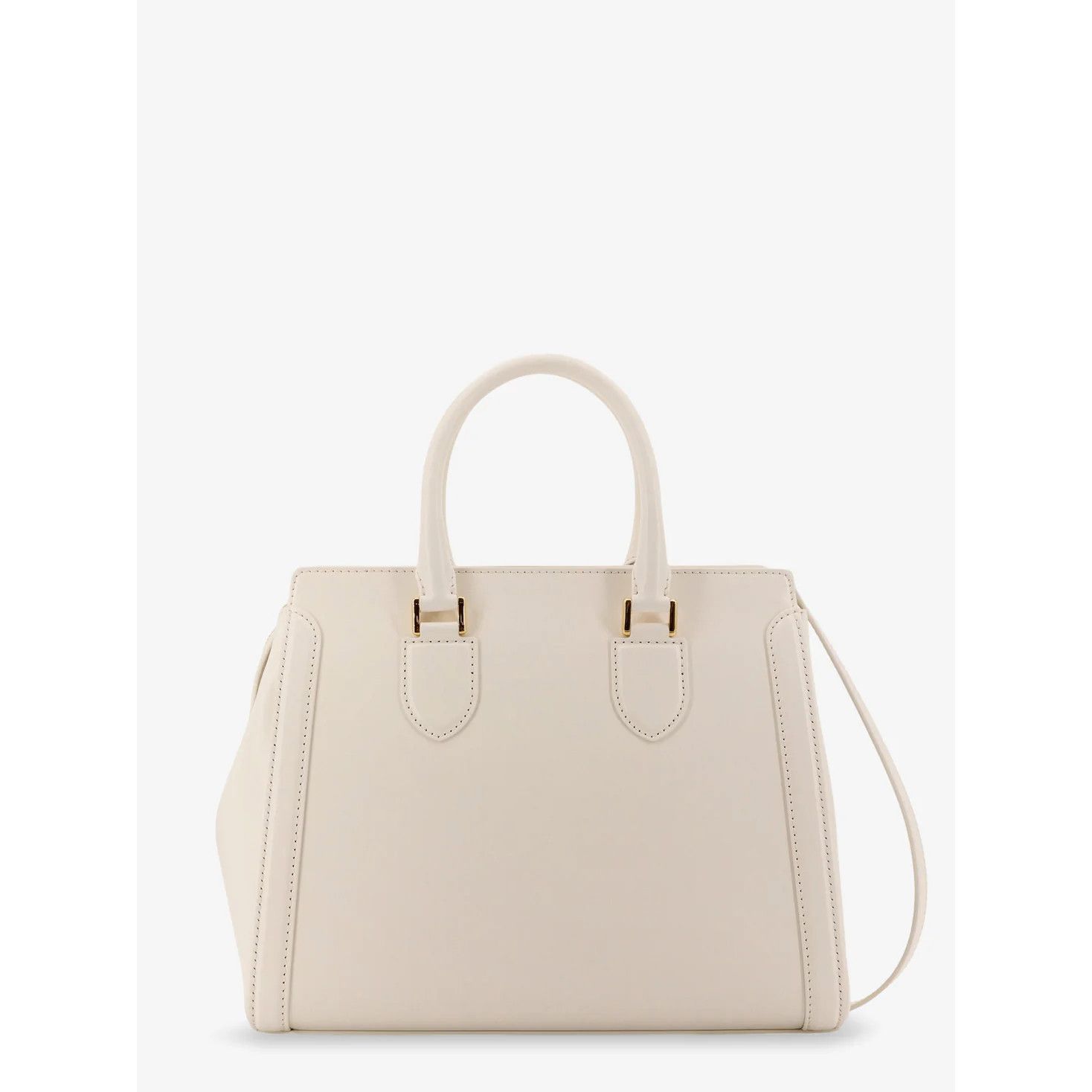 Alexander McQueen ALEXANDER MCQUEEN Birdee Large White Leather Top Handle Bag Size ONE SIZE - 2 Thumbnail
