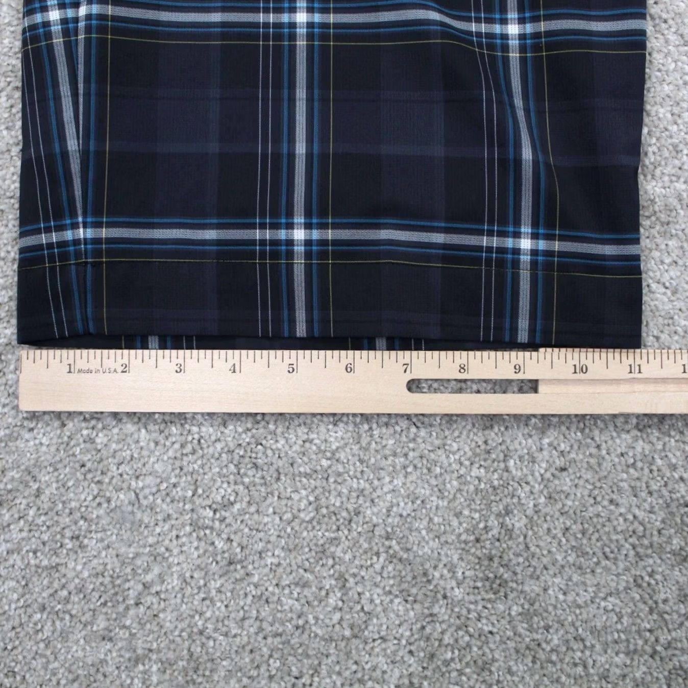 Nike Nike Golf Shorts Mens 32 Blue Plaid Dri-Fit Polyester Stretch Flat Front Casual Chino Pockets Slant 12in Inseam Men Mens 32 Size US 32 / EU 48 - 4 Thumbnail