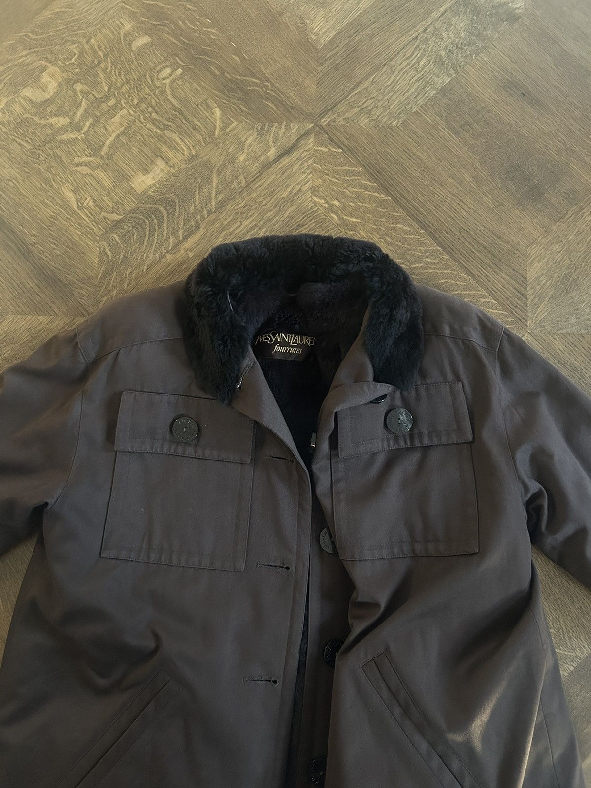 Saint Laurent Paris × Vintage × Yves Saint Laurent YSL Yves Saint Laurent fourrures fur bomber brown jacket Size US M / EU 48-50 / 2 - 10 Thumbnail