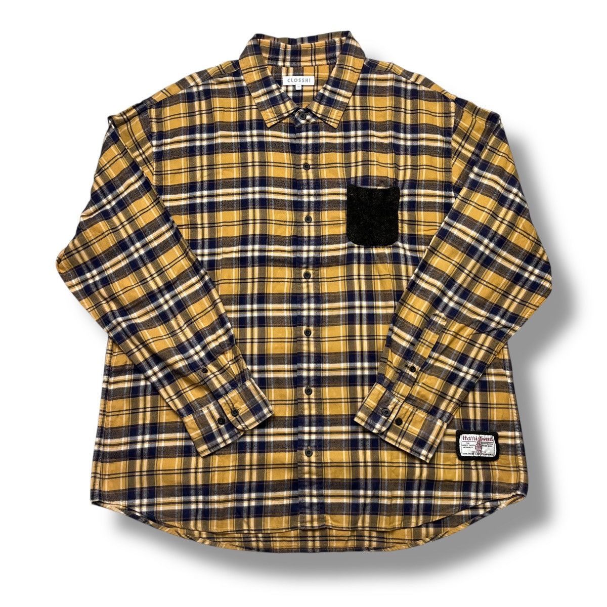 Harris Tweed CLOSSHI x Harris Tweed Flannel Shirt Size US XL / EU 56 / 4 - 1 Thumbnail
