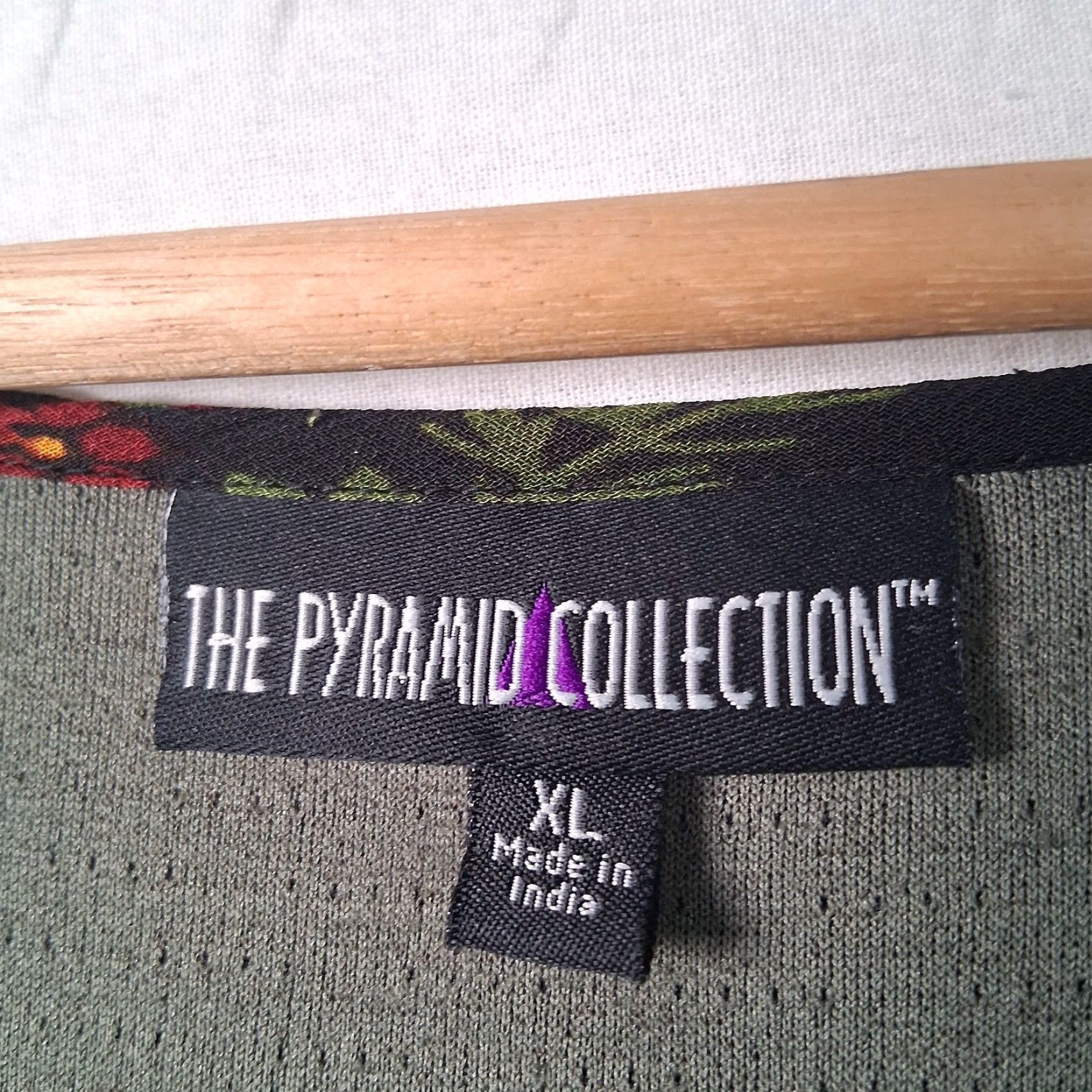 Vintage Pyramid Collection Dress XL Black Knit Sheer Floral Long Slv Whimsigoth Witchy Women Size XL / US 12-14 / IT 48-50 - 3 Thumbnail