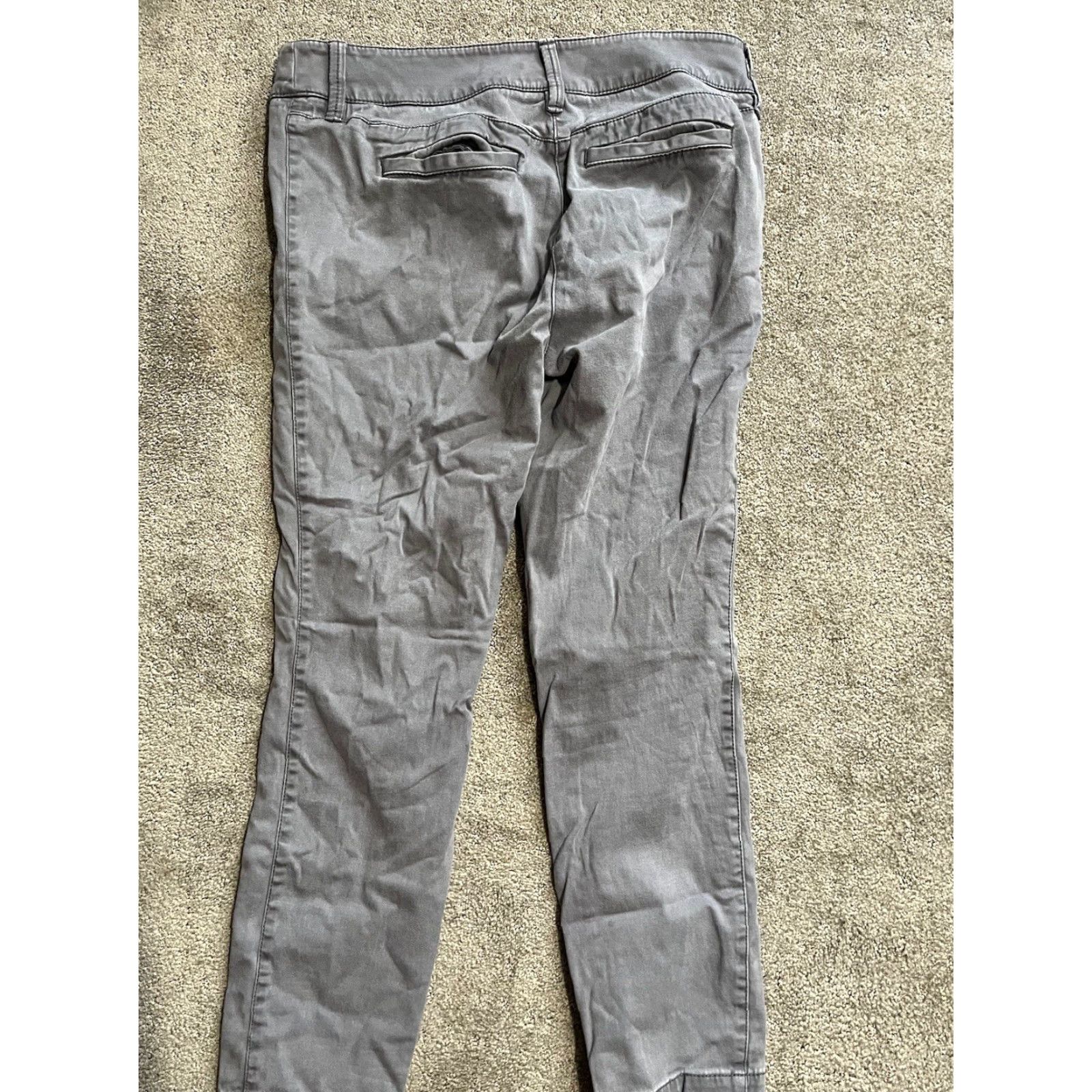 Ann Taylor Ann Taylor Loft Pants 8P Gray Marissa Skinny Ankle Petite Cotton Blend 26in Inseam Womens Size 30" / US 8 / IT 44 - 3 Thumbnail