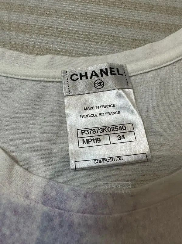 Chanel Chanel Multicolor Graphic Cotton T-shirt . Size XS / US 0-2 / IT 36-38 - 4 Thumbnail