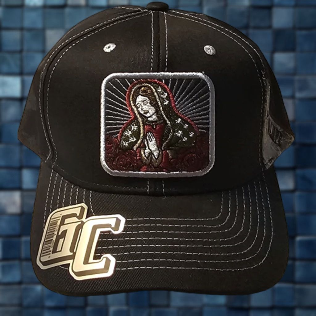 Vintage GUADALUPE VIRGIN MARY ROSE PRAY FLOWER RELIGIOUS SNAPBACK BASEBALL CAP #2 Size ONE SIZE - 1 Thumbnail