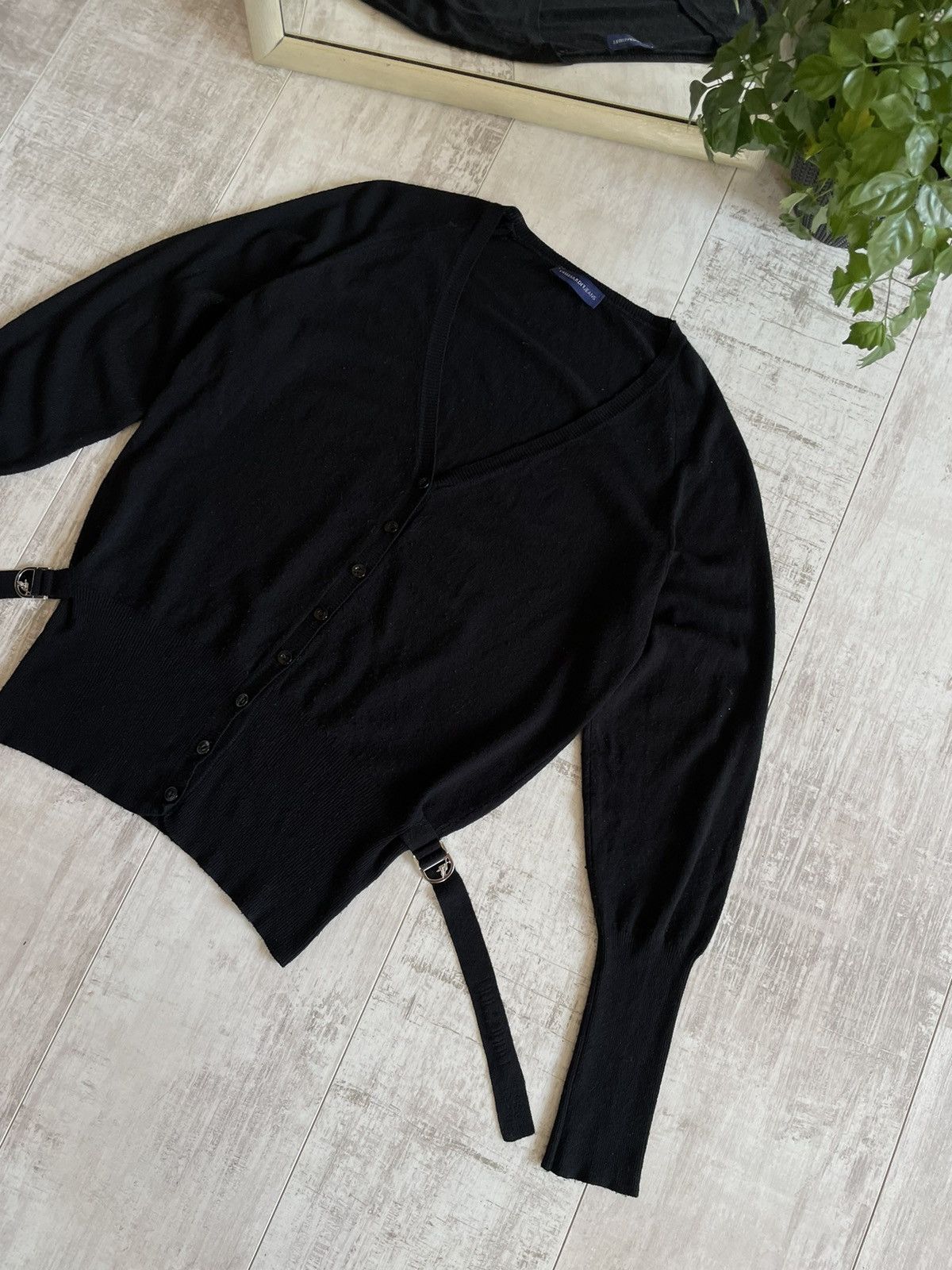 Trussardi Trussardi Jeans Cardigan Metal Logo Luxury RARE Size L / US 10 / IT 46 - 3 Thumbnail