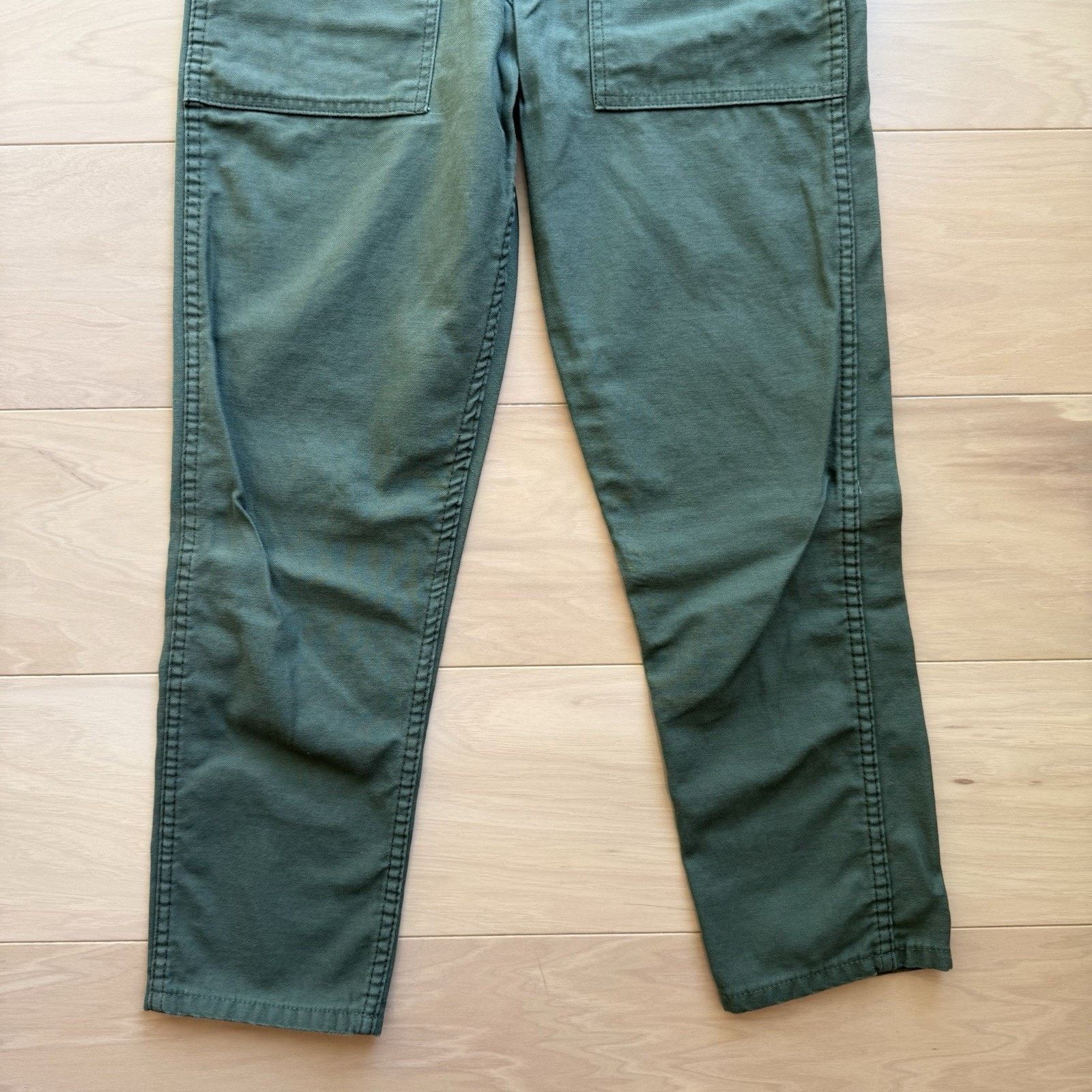 Stan Ray × Vintage Vintage Stan Ray Field Pants 26 Green 90s Army Military Size US 26 / EU 42 - 4 Thumbnail