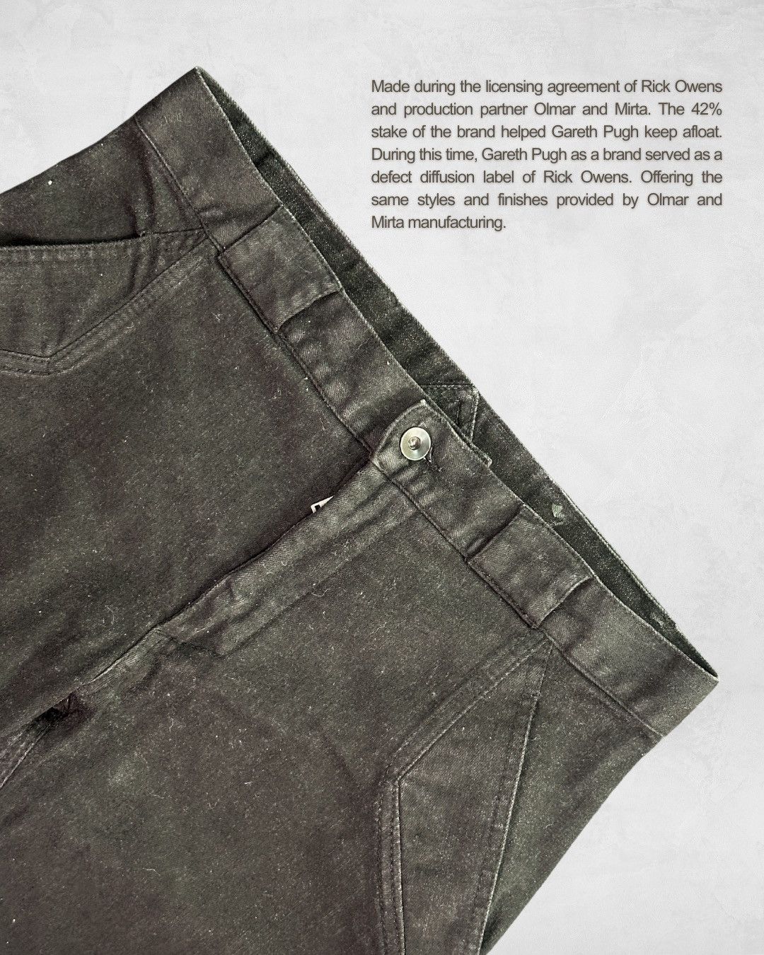 Gareth Pugh × Rick Owens BNWT FW13 Waxed Skinny Denim | Grailed