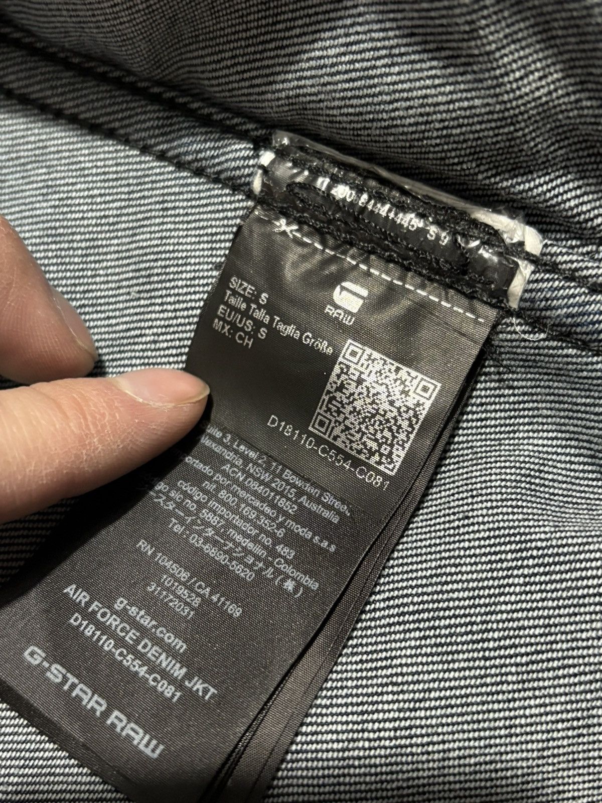 G-Star S Air Force Denim Jacket Blue Jean Dark Wash 5 Zip y2k vtg Size US S / EU 44-46 / 1 - 8 Thumbnail