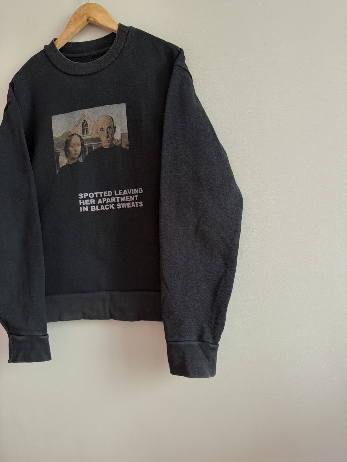 Vintage Vintage Black Fade Sweatshirt Heavy Cotton USA Made Size US M / EU 48-50 / 2 - 3 Thumbnail