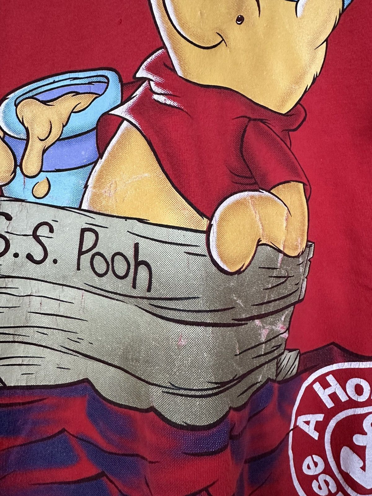 Disney × Vintage Vintage 90s Winnie The Pooh SS Pooh Sailor T-Shirt Size US XL / EU 56 / 4 - 5 Thumbnail
