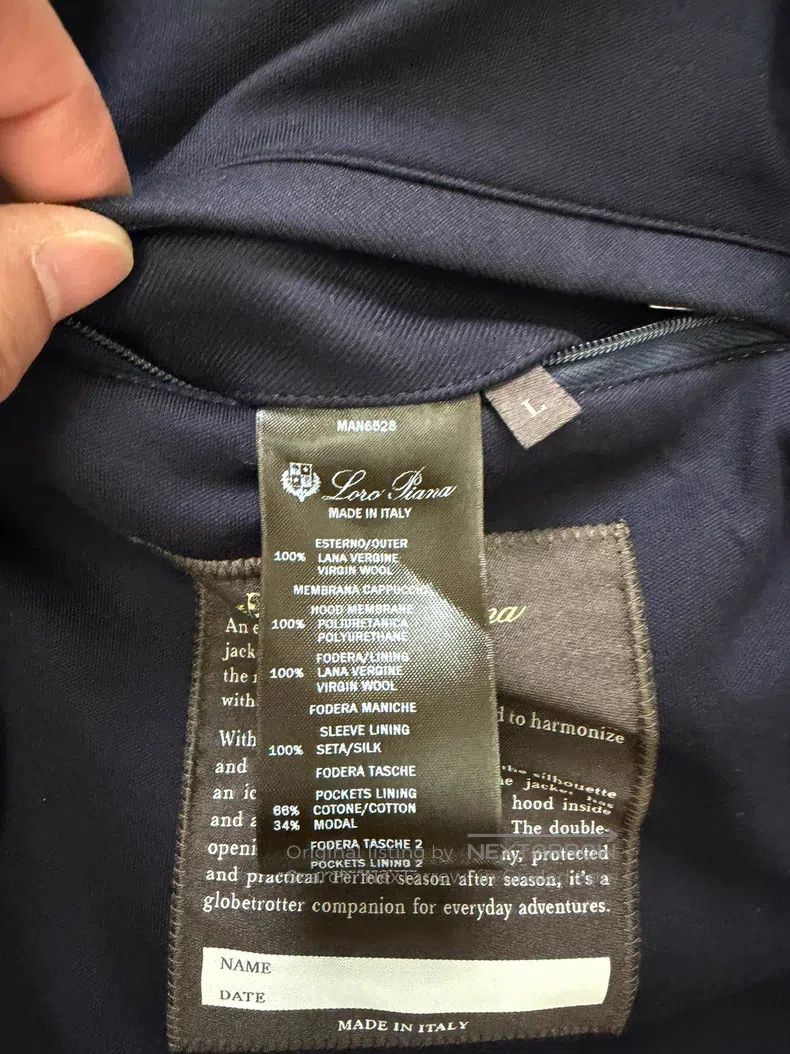 Loro Piana Loro Piana Men's Traveler Jacket, Navy Blue, 100% Wool Lin Size US L / EU 52-54 / 3 - 7 Thumbnail