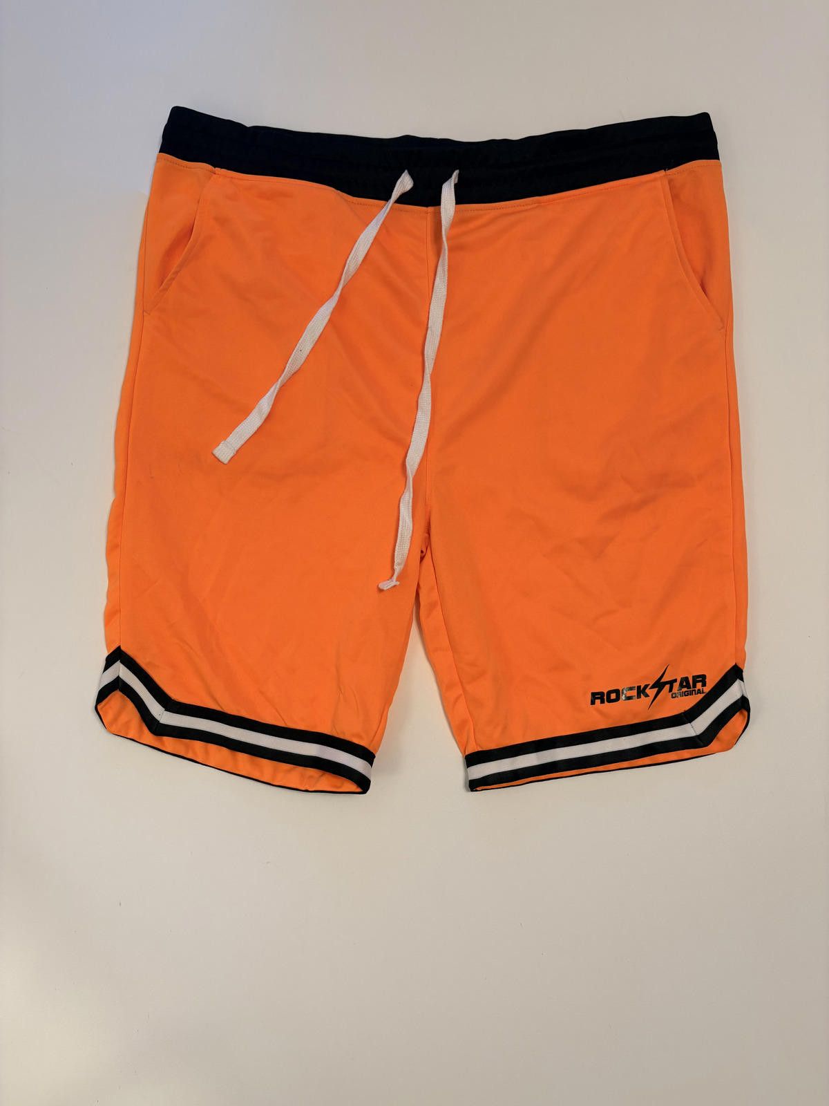 Rockstar Games Rockstar Orginial Men's Orange basketball Shorts (Size 3XL) Size US 44 / EU 60 - 1 Thumbnail