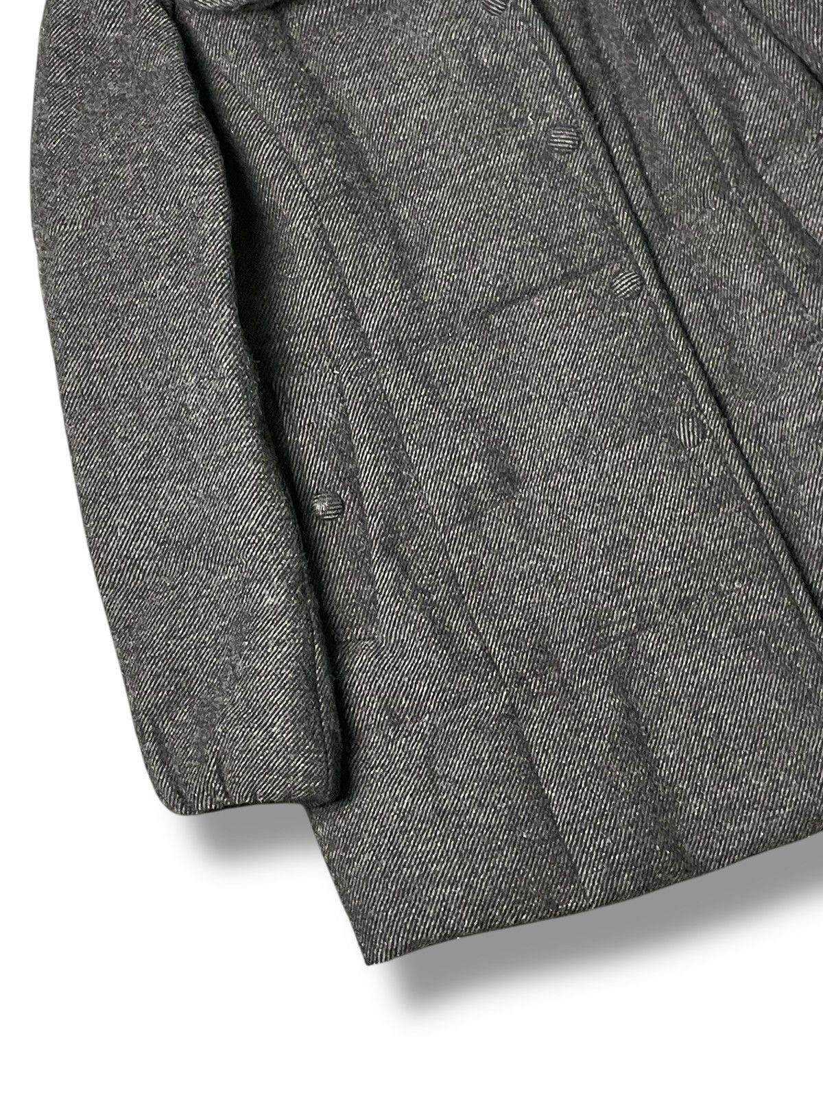 Japanese Brand × Vintage Green Label Relaxing Shetland Wool Long Coat (86) Size US XXS / EU 40 - 4 Thumbnail