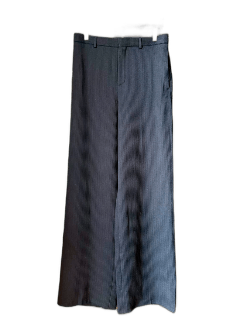 Saint Laurent Paris saint laurent black wide leg trousers Size US 44 / EU 60 - 1 Thumbnail