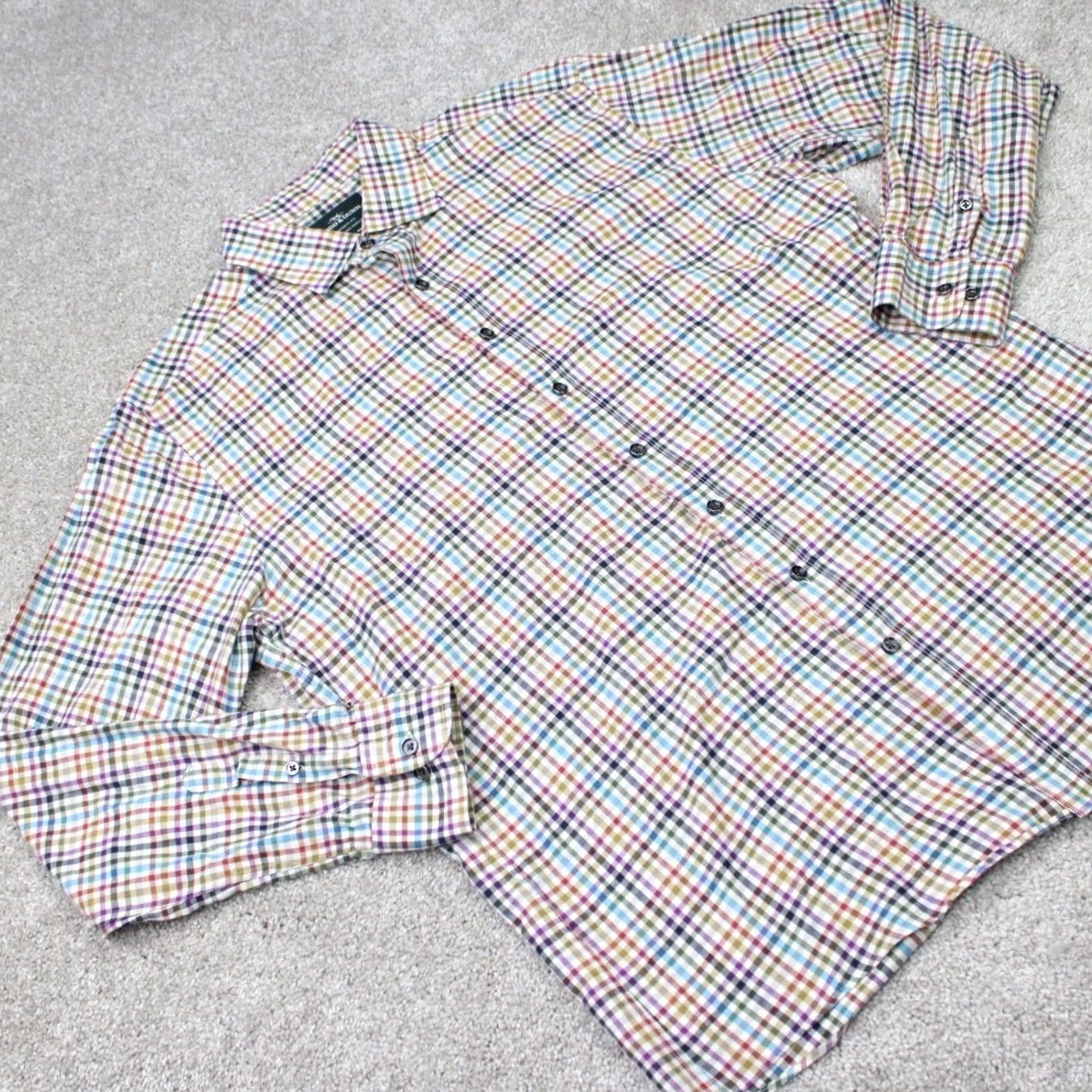 Rodd & Gunn Rodd & Gunn Shirt Mens XL Colorful Sports Fit Italian Fabric Long Sleeve Cotton Size US XL / EU 56 / 4 - 5 Thumbnail