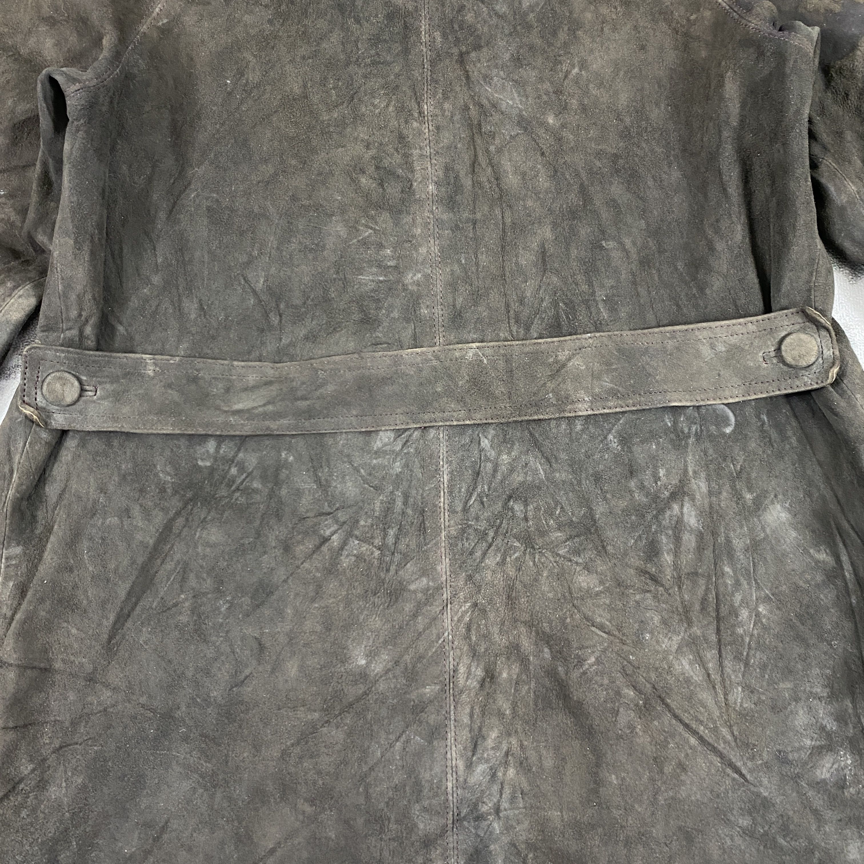 Leather Vintage Leather Button Up Coat Jacket- J420 Size US M / EU 48-50 / 2 - 9 Thumbnail
