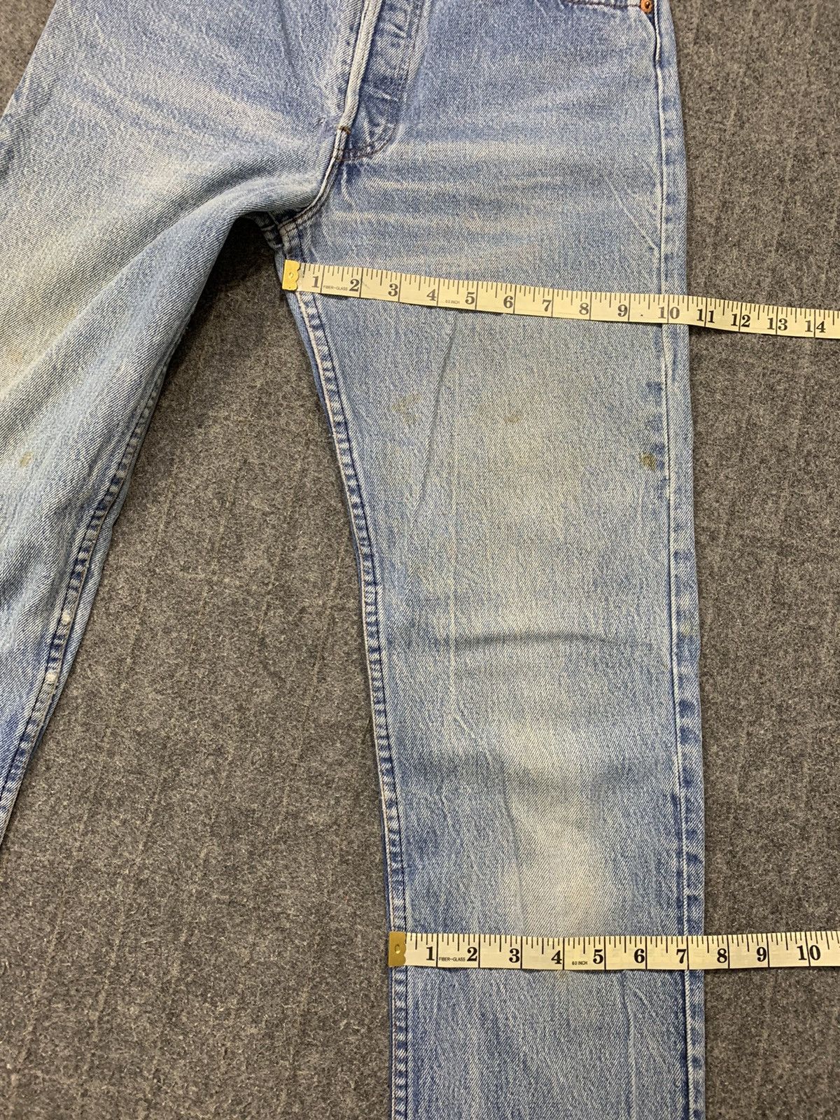 Levi's 80s 90s Levi’s Strauss 701 Indigo Denim Jeans Buttonfly Size 26" / US 2 / IT 38 - 15 Thumbnail