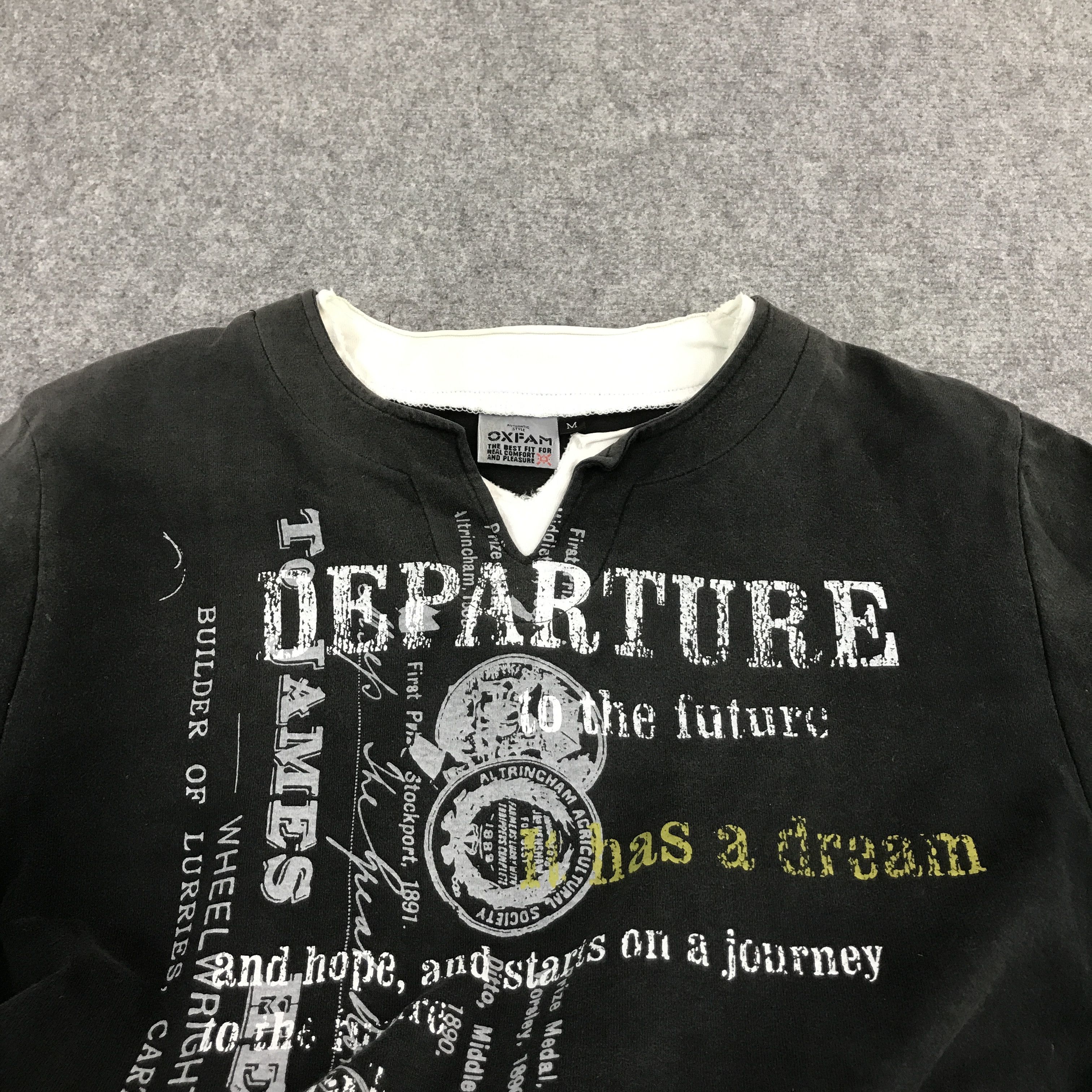 Japanese Brand × Vintage style japan tee oxfam long sleeve tshirts Size US M / EU 48-50 / 2 - 5 Thumbnail
