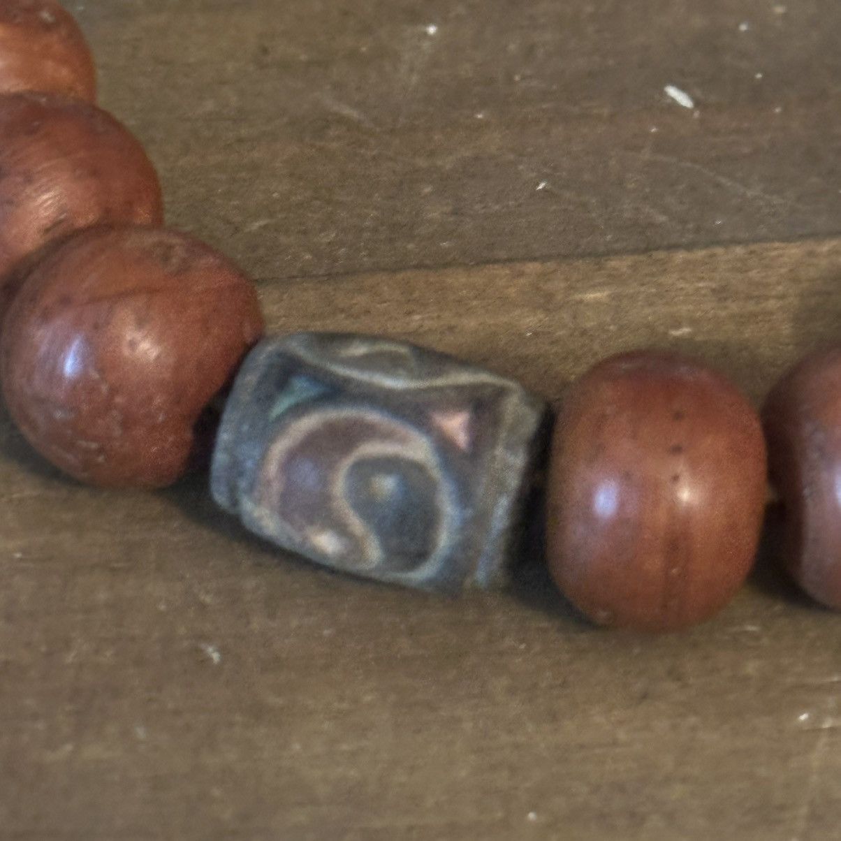 Other Turquoise and wooden bead adjustable bracelet Size ONE SIZE - 4 Thumbnail