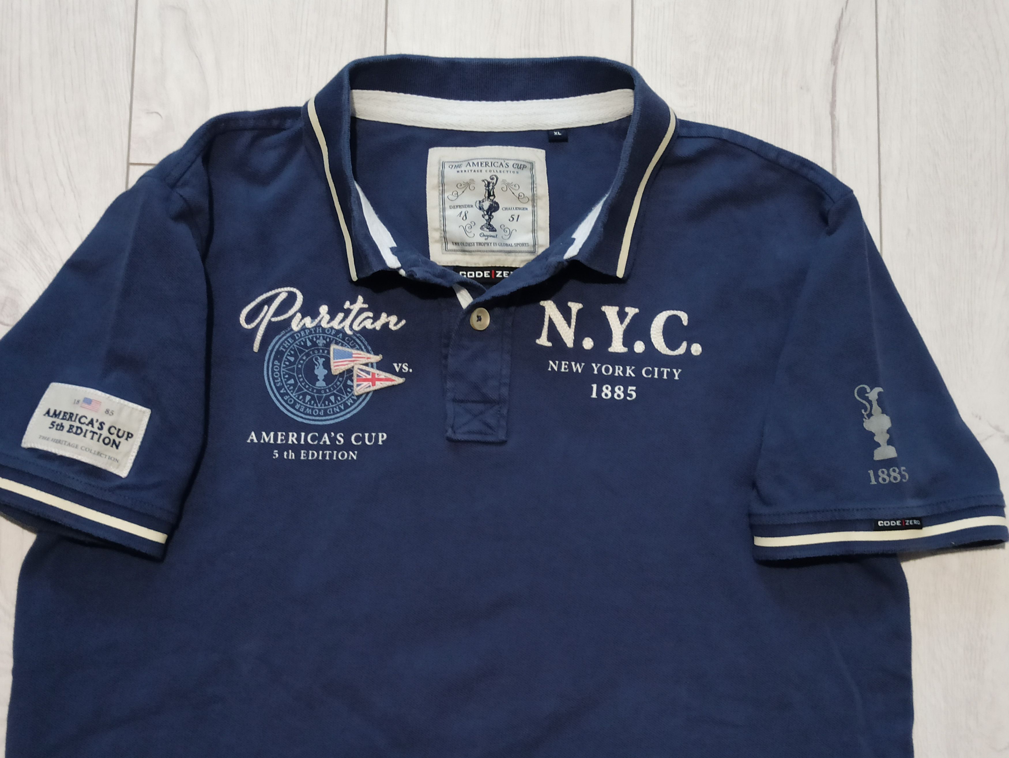 Puritan Puritan Americas cup 5 th edition Polo Shirt Size US L / EU 52-54 / 3 - 5 Thumbnail