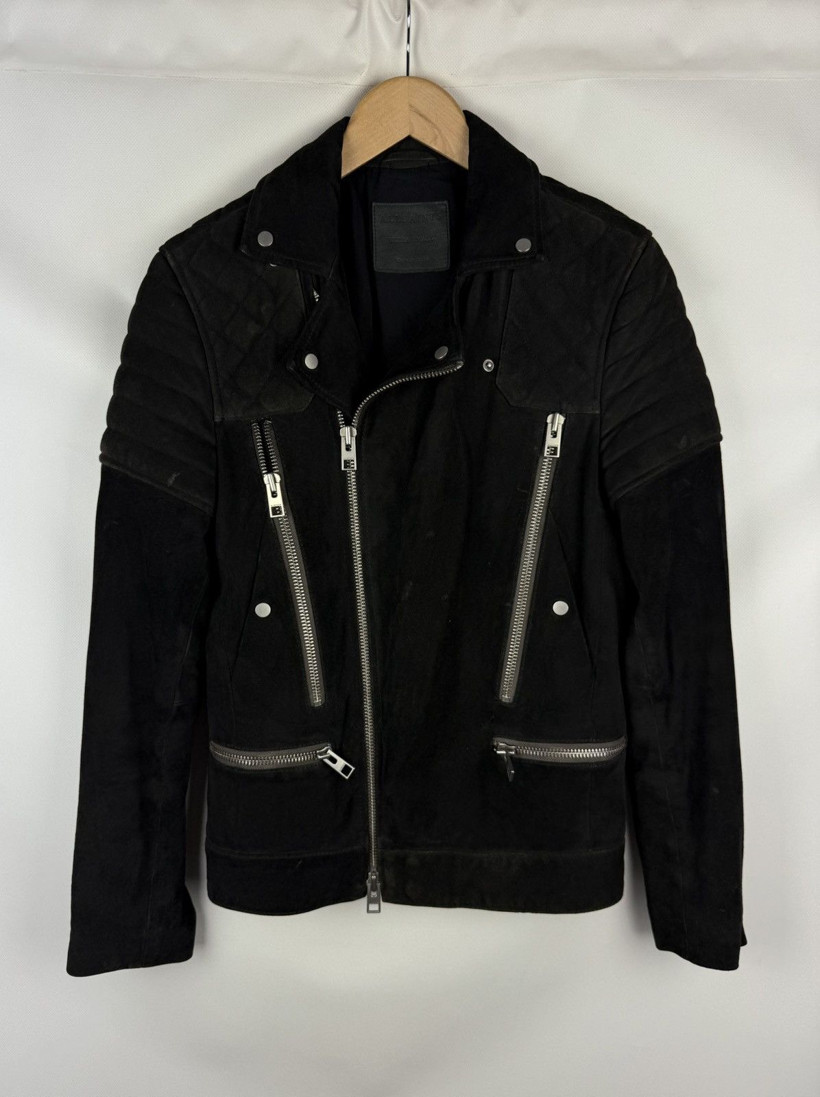 Allsaints Allsaints Imagara Suede Biker Men’s Leather Jacket Size XS Size US XS / EU 42 / 0 - 1 Thumbnail