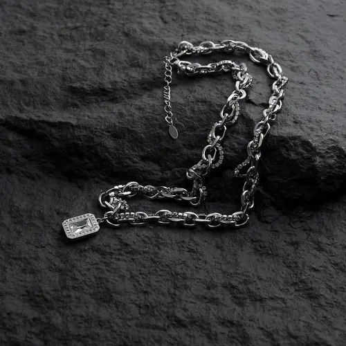 Jewelry 623Silver Chain Necklace with Pendant Size ONE SIZE - 1 Thumbnail