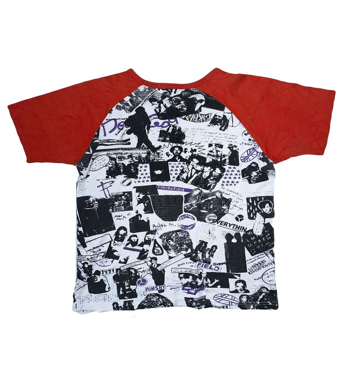 Hysteric Glamour Vintage print punk raglan tshirt ☠️❤️‍🔥 Size US M / EU 48-50 / 2 - 2 Thumbnail