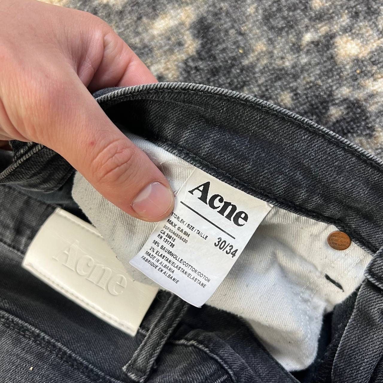 Acne Studios Acne Studios Slim Fit Gray Denim Jeans Luxury Y2K Size US 30 / EU 46 - 7 Thumbnail