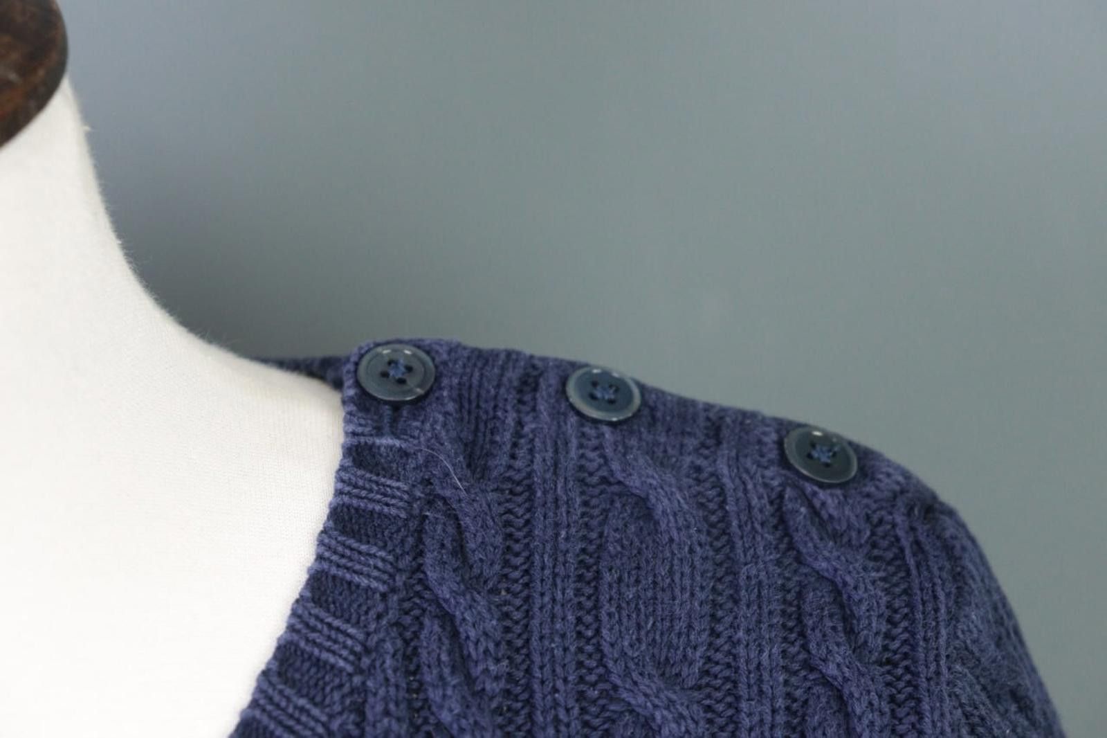 Polo Ralph Lauren Ralph Lauren Blue Cable Knit Crew Neck Sweater Size S Size S / US 4 / IT 40 - 4 Thumbnail