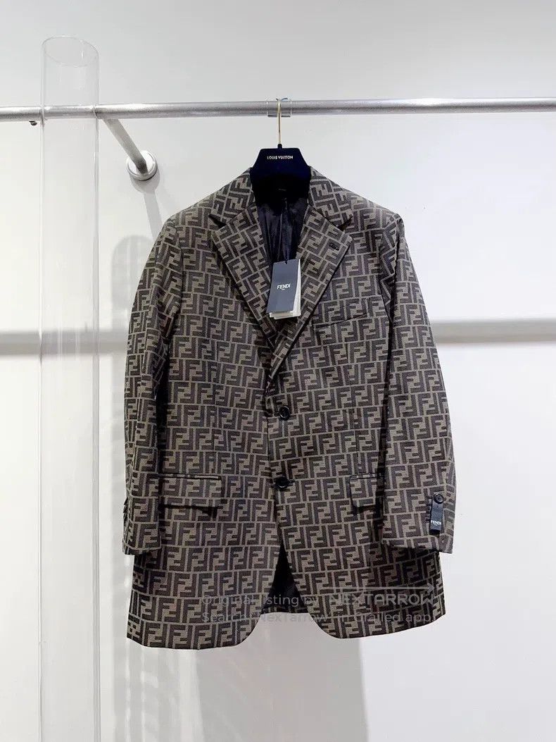 Fendi Fendi Logo-Embellished Jacket Size 54L - 1 Thumbnail