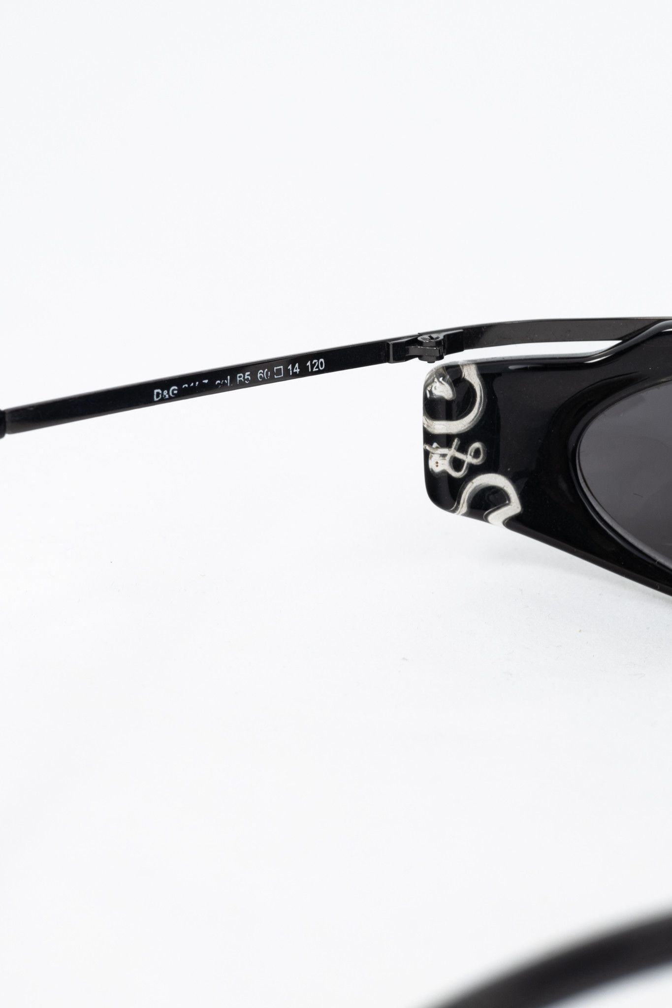 Dolce & Gabbana D&G Dolce & Gabbana Acetate Logo-Temple Wrap Sunglasses Size ONE SIZE - 8 Thumbnail