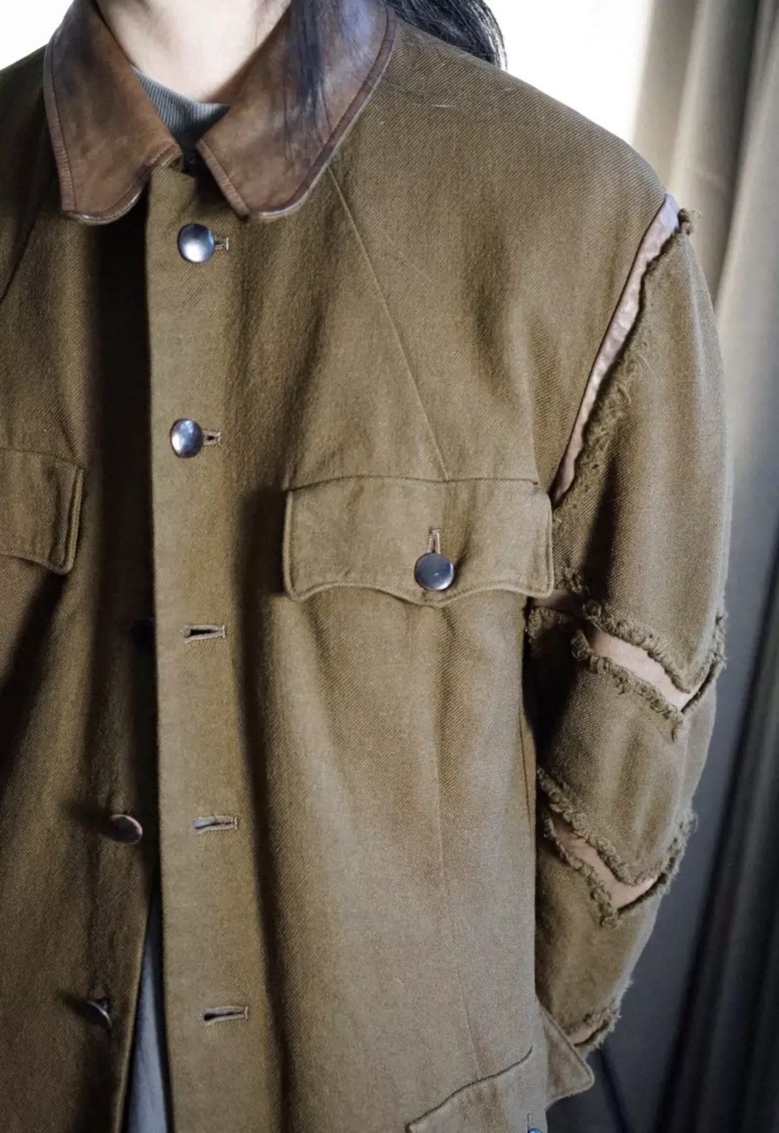 Yohji Yamamoto Yohji Yamamoto 03 aw Kangaroo Patchwork Hunting Jacket 2412- Size US M / EU 48-50 / 2 - 4 Thumbnail