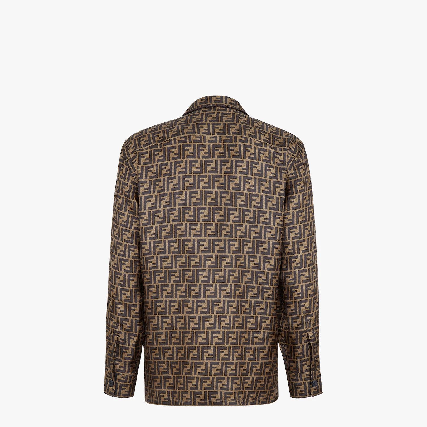 Fendi o1s1wg111025 M.Shirt/Wove N Fabric in Brown Size US L / EU 52-54 / 3 - 2 Thumbnail