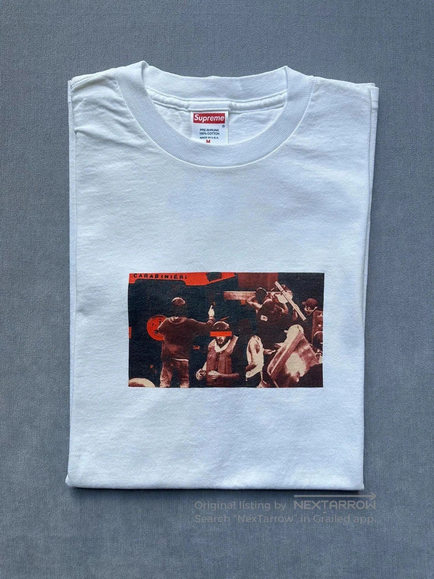 Supreme White Graphic Print Short Sleeve T. Size US M / EU 48-50 / 2 - 1 Thumbnail