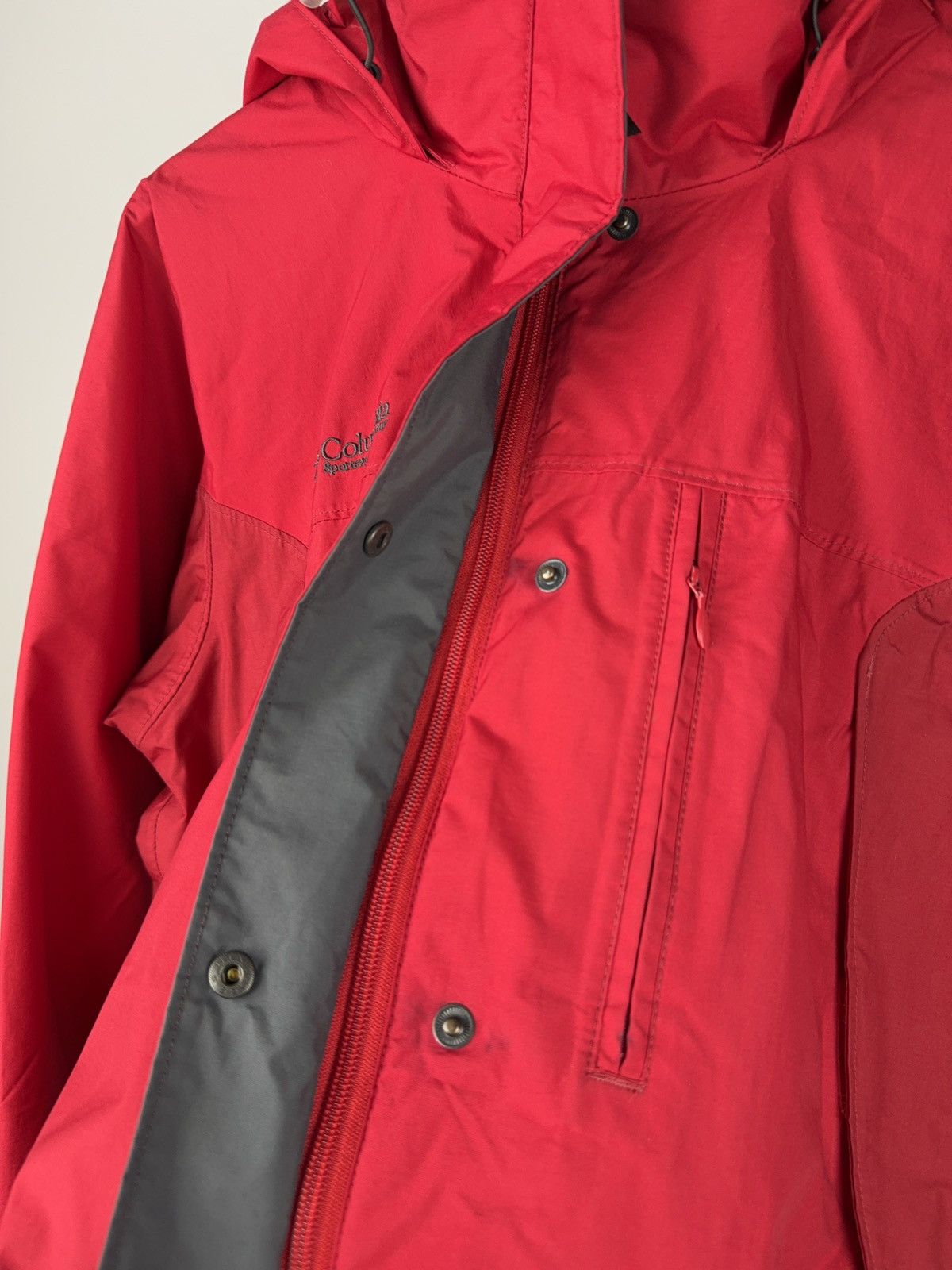 Columbia Columbia Outdoor Red Omni-Tech Waterproof Hooded Jacket L Size L / US 10 / IT 46 - 11 Thumbnail