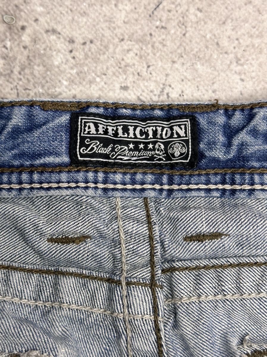 Affliction Vintage Affliction Cargo Bontage Pants y2K Gothic Kill Goa Size US 31 - 8 Thumbnail