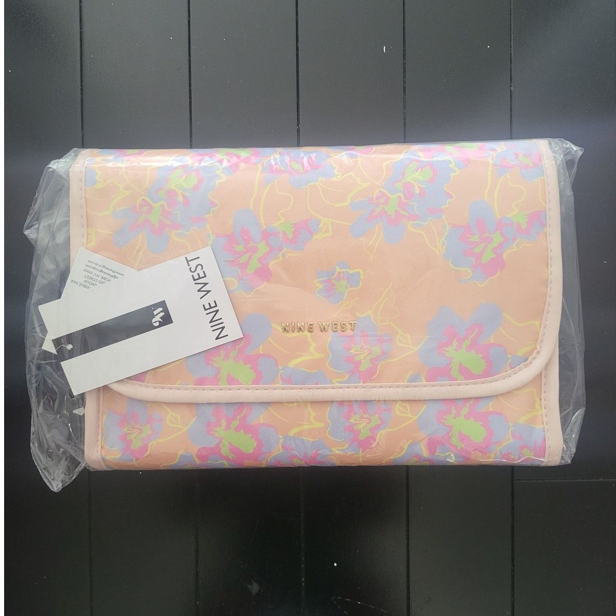Nine West Nine West Peach Floral Travel Hanging Organizer - NEW Size ONE SIZE - 2 Thumbnail