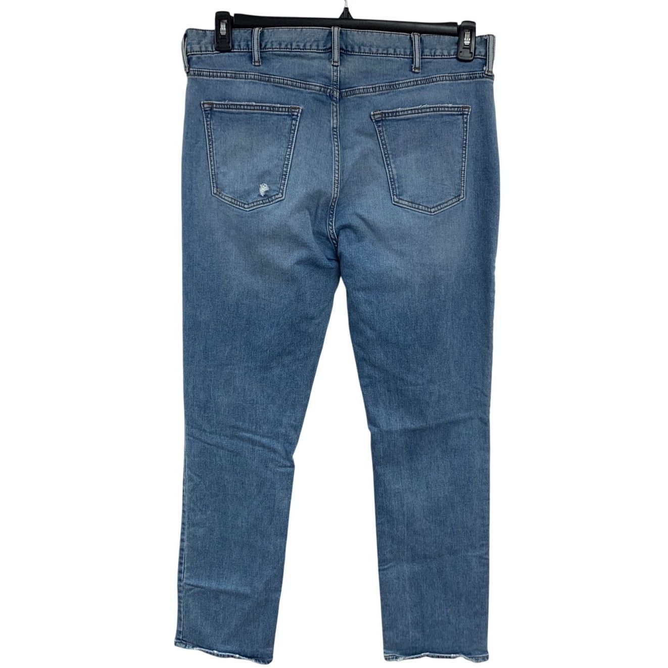 Old Navy Old Navy Mens Size 38X32 Blue Slim Distressed Denim Jeans Size US 38 / EU 54 - 3 Thumbnail