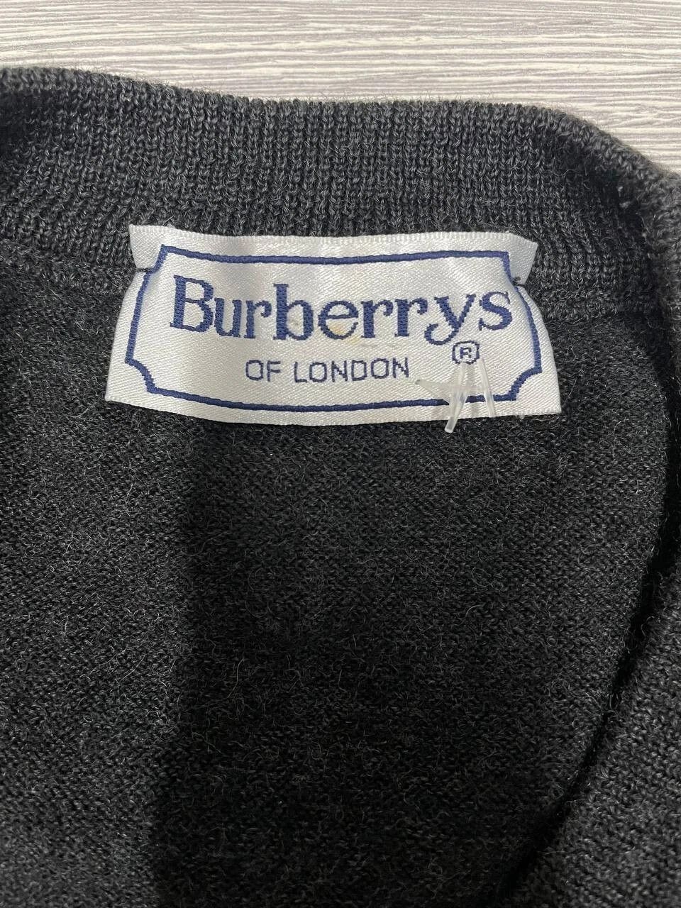 Burberry Vintage Burberrys of London Wool Sweater Black Knit Jumper M Size US M / EU 48-50 / 2 - 3 Thumbnail