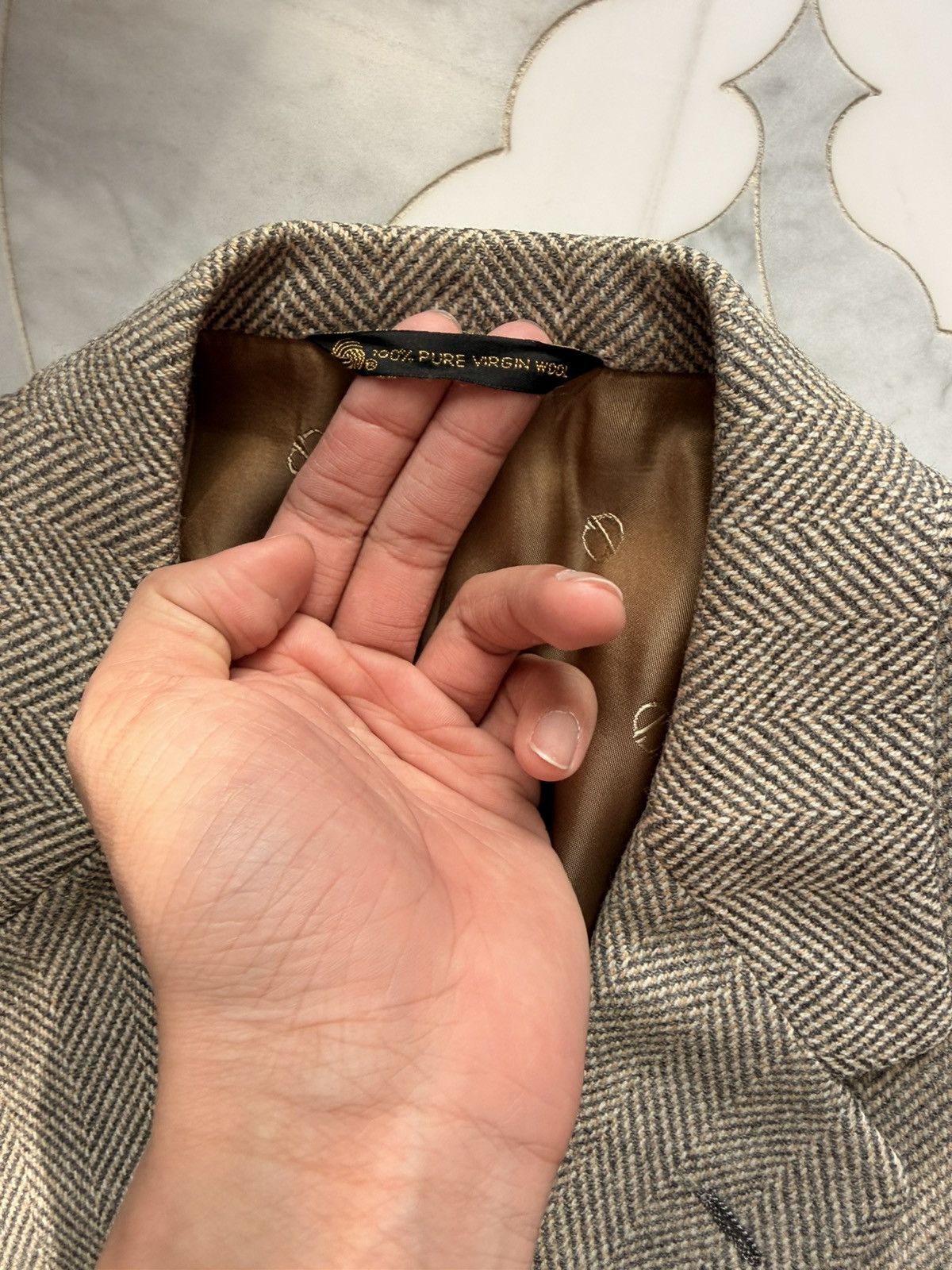Christian Dior Monsieur Vintage 1984 ChristianDior Monsieur Virgin Wool Beige Blazer Size 38R - 4 Thumbnail
