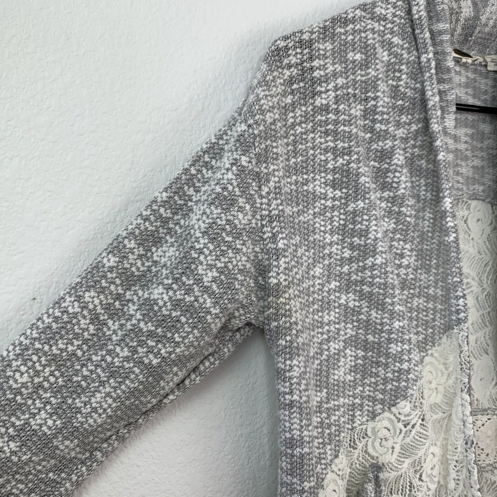 Miss Me VINTAGE Miss Me Cardigan Shirt Womens L Gray Marled Knit Open-Knit Cowgirl Western Boho Y2K 90s Vintage Fall/Winter/Casual Size L / US 10 / IT 46 - 3 Thumbnail