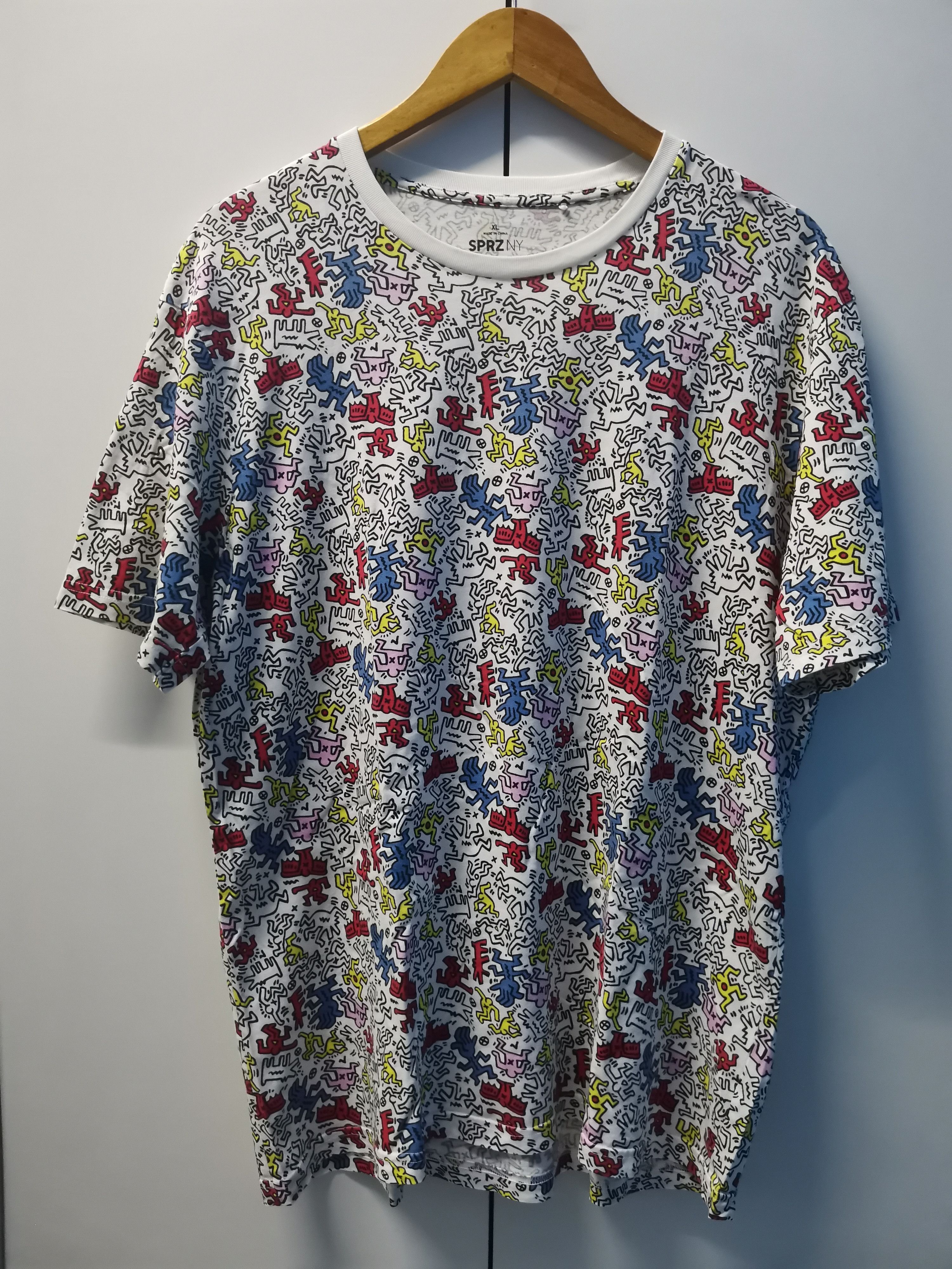 Other Keith Haring Art Graffiti Designer Tee OverPrint Size US XL / EU 56 / 4 - 1 Thumbnail