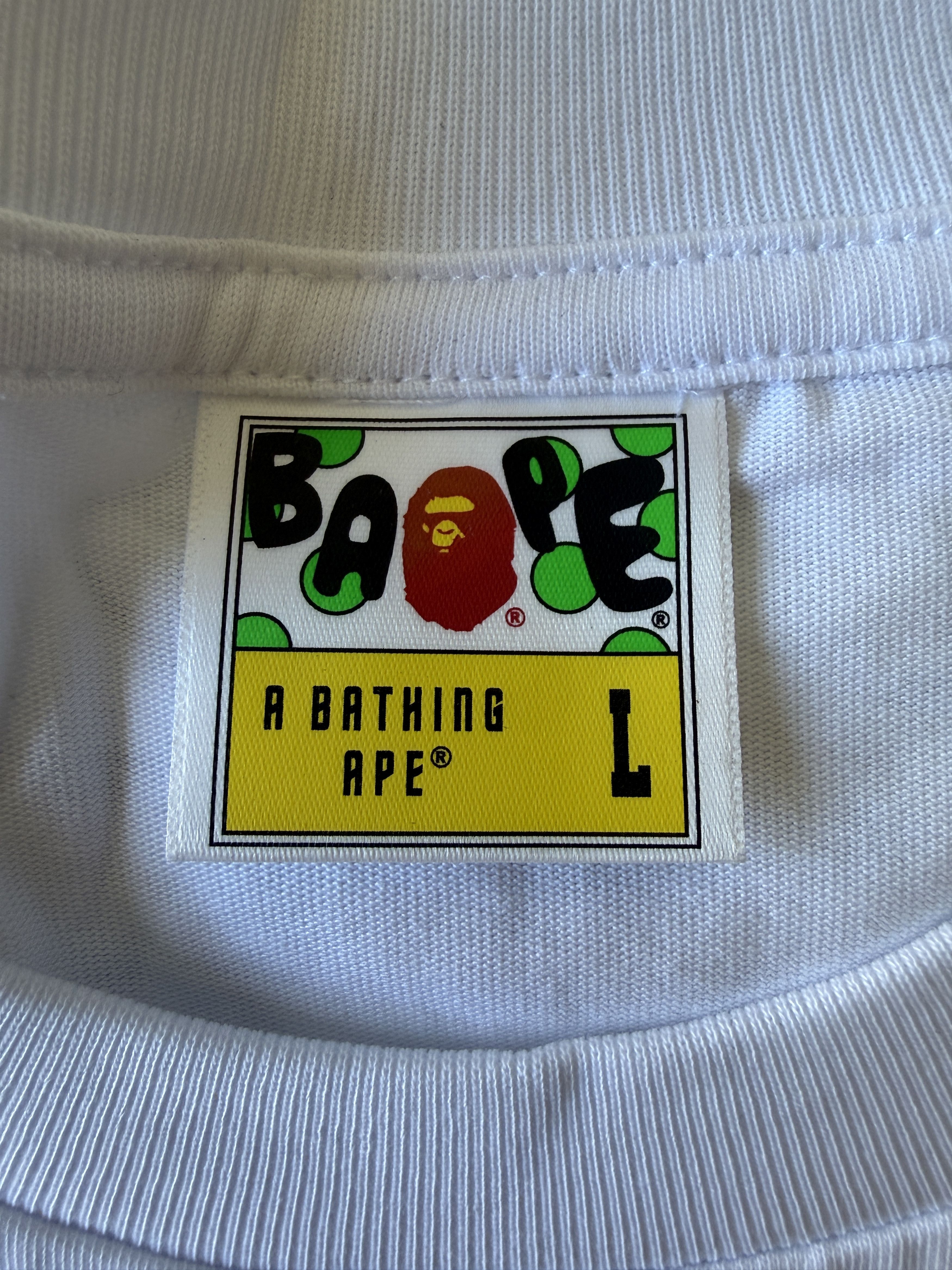 Bape BAPE STORE HK 20th ANNIV. WIDE FIT BABY MILO BUSY WORKS TEE Size US L / EU 52-54 / 3 - 5 Thumbnail