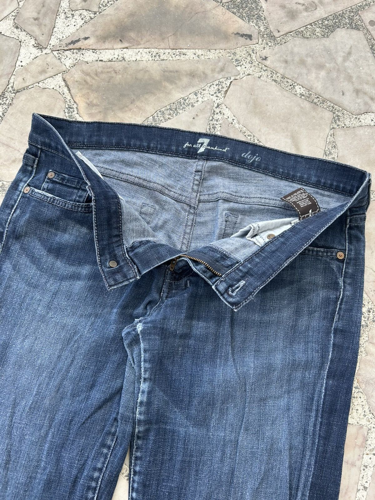 7 For All Mankind 7FAM Japan Flare Vintage Denim Size US 35 - 7 Thumbnail