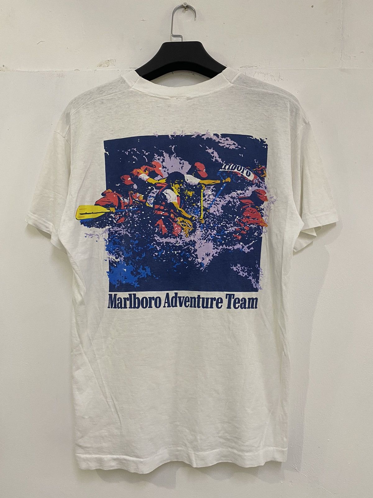 Vintage 💥VINTAGE MARLBORO ADVANTURE TEAM SINGLE STICH POCKET TEE Size US L / EU 52-54 / 3 - 1 Thumbnail