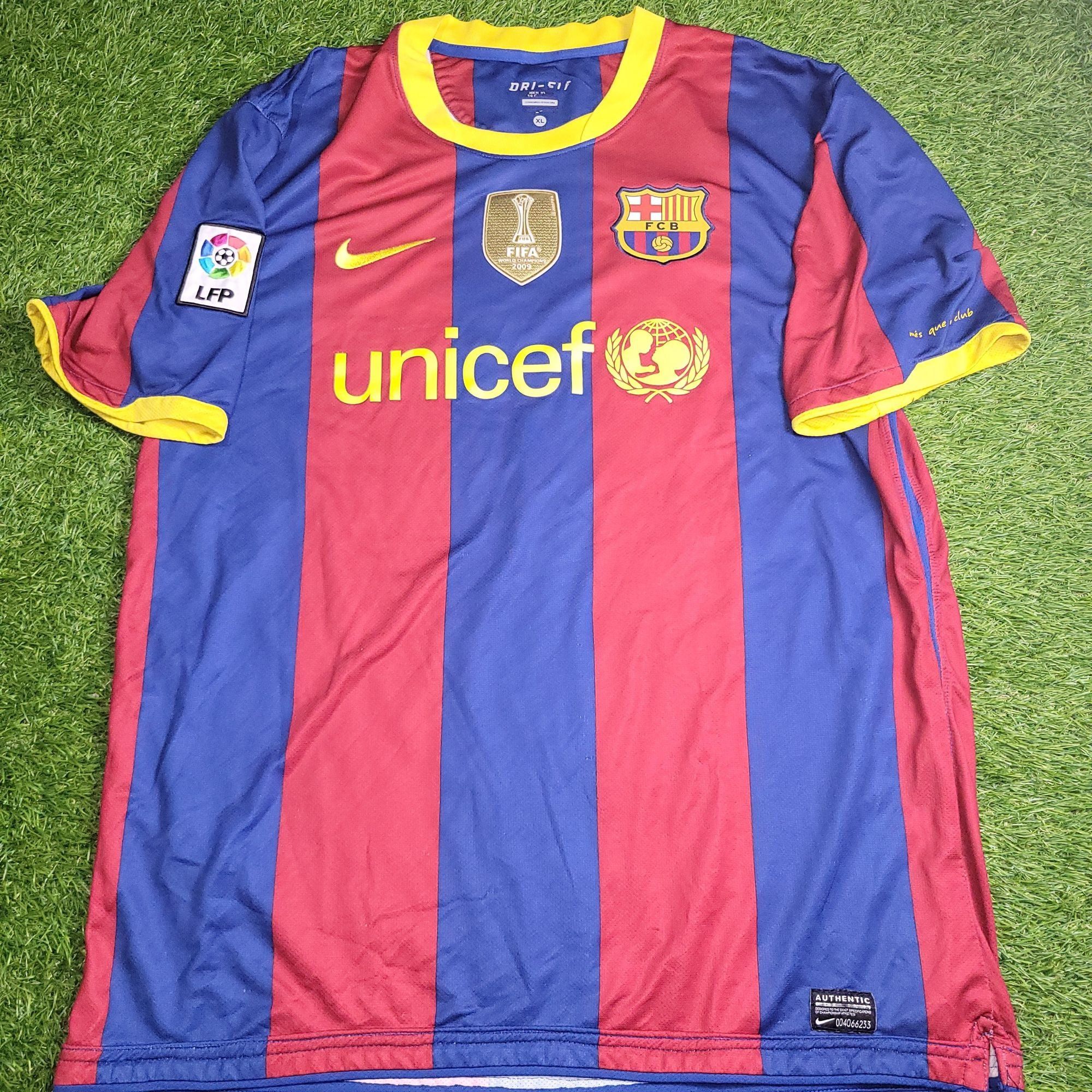 Nike Messi Barcelona 2010 2011 Soccer Jersey Shirt XL Size US XL / EU 56 / 4 - 2 Thumbnail