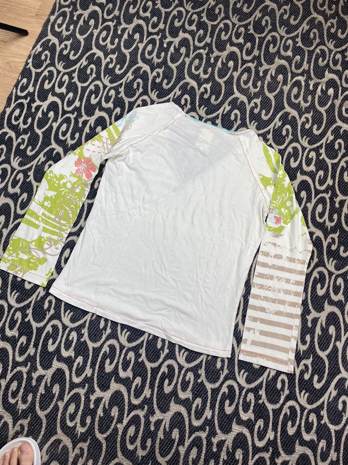 Beauty Beast × If Six Was Nine Y2K 00s Avant Garde Stripe Longsleeve Multi Logo Bratz Style Size L / US 10 / IT 46 - 6 Thumbnail